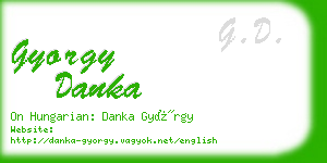 gyorgy danka business card